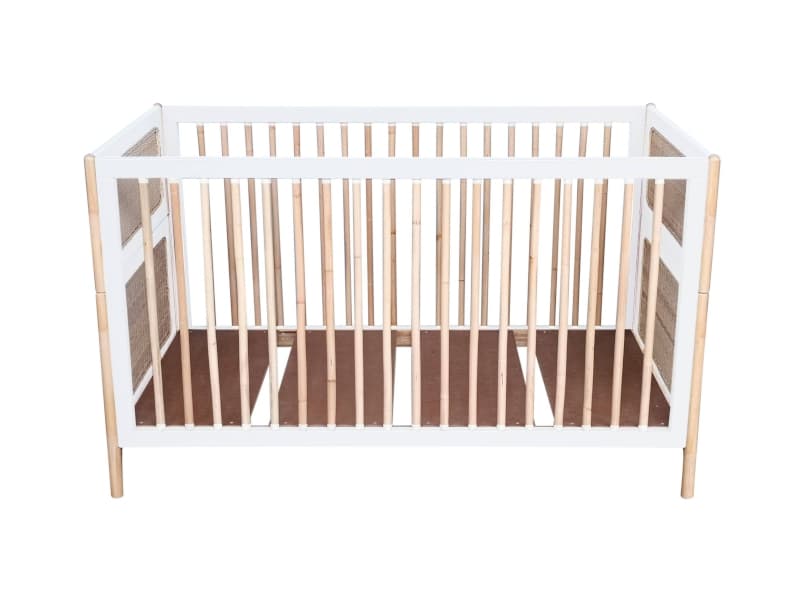 Oceania Lit/bed Cannes de Rotin 70 X 140 H86 Neige