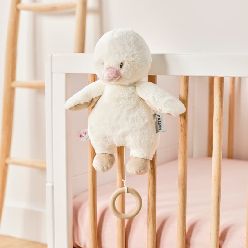 Peluche Musicale Caneton, blanc fanfan nattou 25/07 — vue 3 sur 4