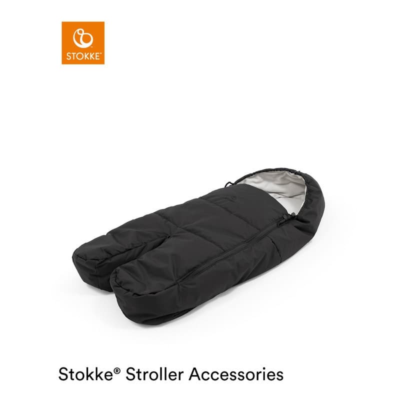 Xplory X Foot Muff Rich Black, stokke rich black — vue 1 sur 3