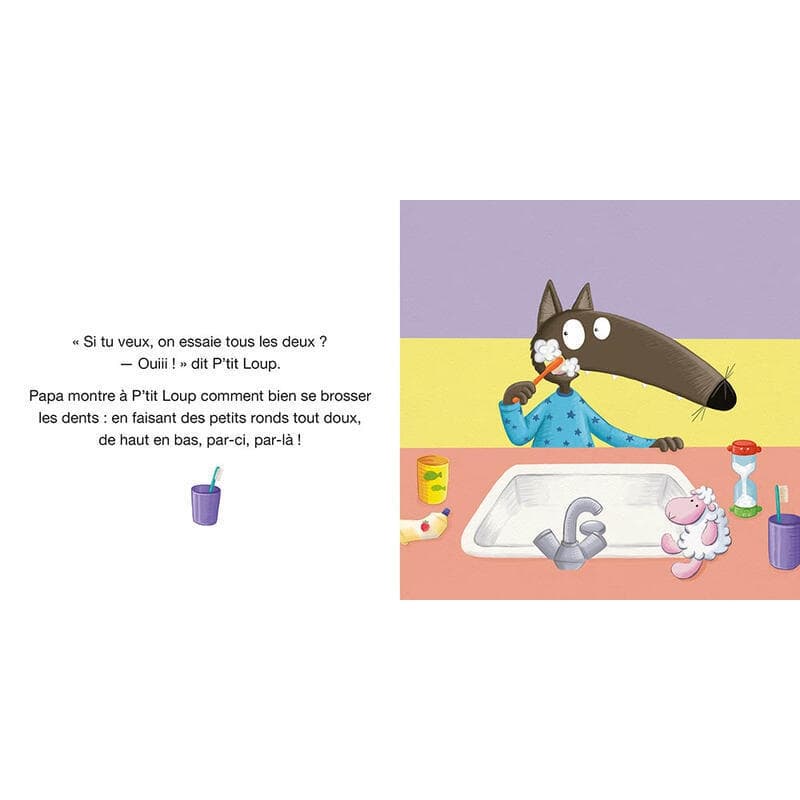 P'tit Loup Se Brosse les Dents, naiss auzou 09-24 — vue 1 sur 2