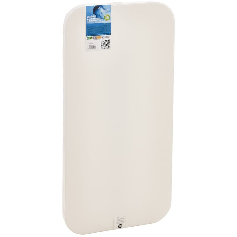 Matelas Nomade de Berceau 24kg/m3, nomade babycalin blanc 78x38x4 2021