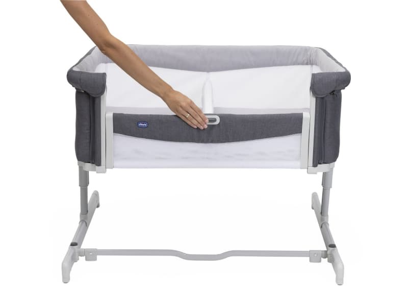 Berceau Cododo Next2me Twins, chicco magnet grey 60,5x29x103,5 — vue 3 sur 5