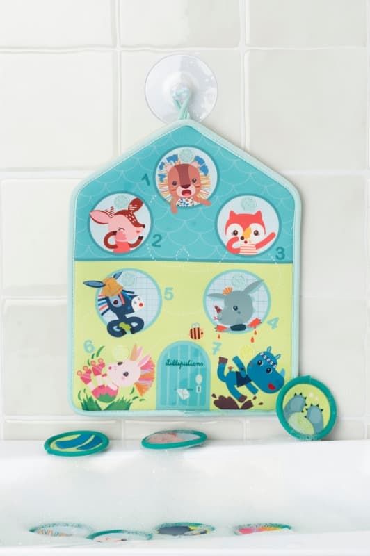 Panneau de Bain Je Me Lave, bain lilliputiens vert/bleu 21,5 x 0,4 x 33 collection 2024 p/e — vue 5 sur 5