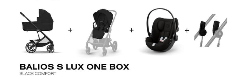 Trio Balios 3 S Lux + Cloud G3 + Nacelle S Lux, moon black gold cybex one box