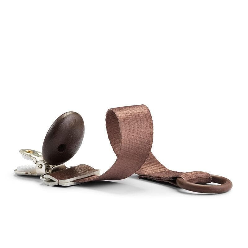 Attache-tetine en Bois - Chocolate, elodie marron/blanc tu — vue 1 sur 2