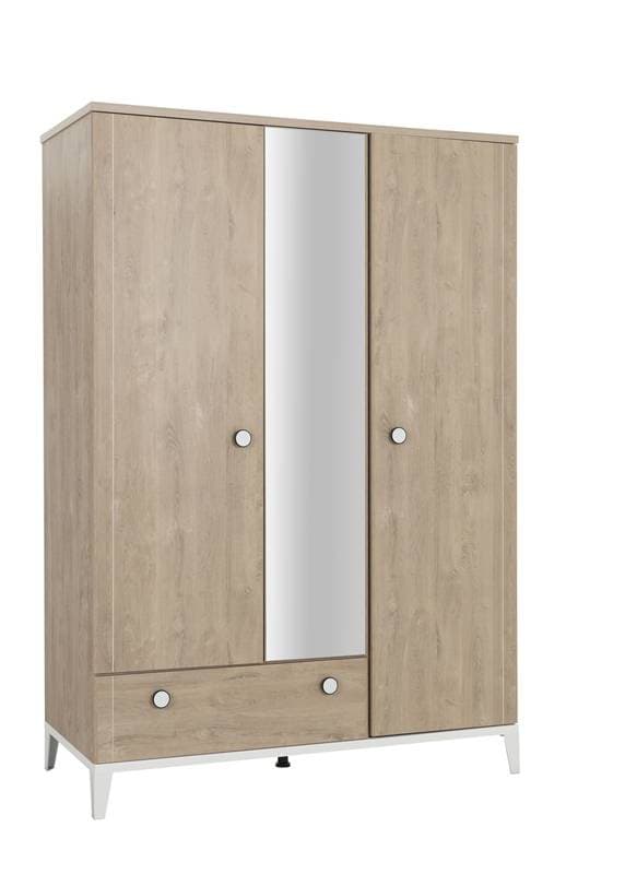 Marcel Armoire 3 Portes 1tiroir, chene blond galipette — vue 1 sur 3