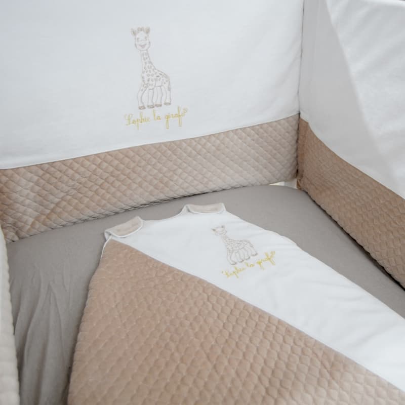 Tour de Lit Adaptable, sophie sophie la girafe ecru 40x180 — vue 5 sur 5
