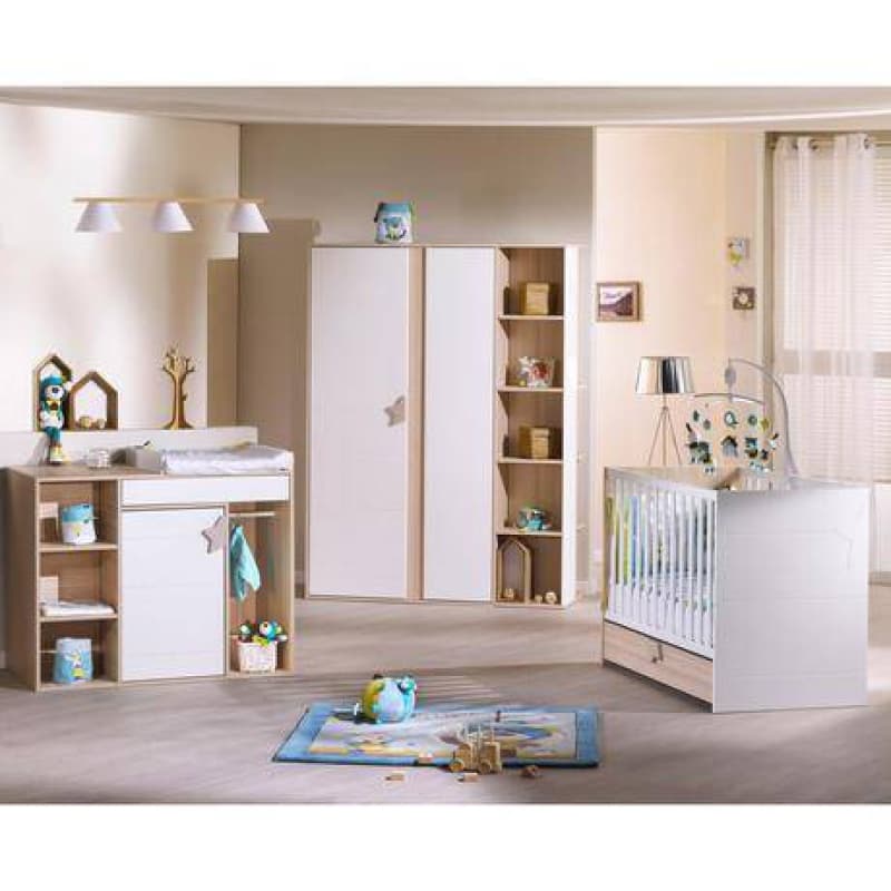 Commode a Langer Evolutive en Bureau Norway, norway sauthon easy blanc/decor hetre cendre l 128 — vue 2 sur 5