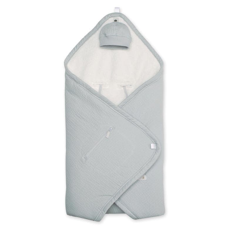 Nid d'Ange Biside 0-12m Gris Moyen Pady Tetra Jersey + Teddy, bemini gris moyen grizou — vue 1 sur 3