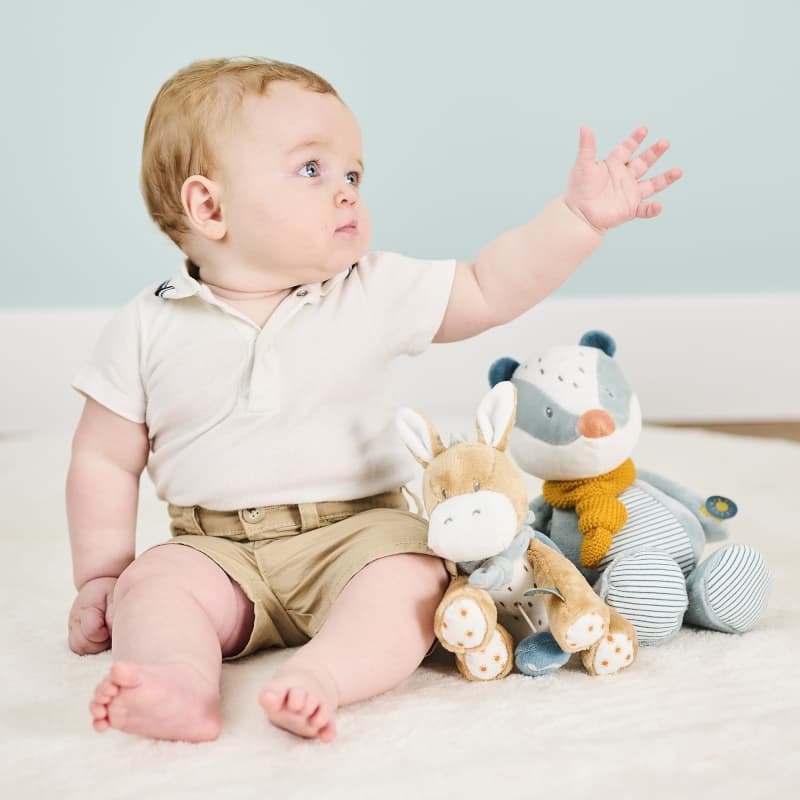 F&l Mini Peluche Musicale Ane, felix&leo nattou multicolore e-24 — vue 2 sur 2
