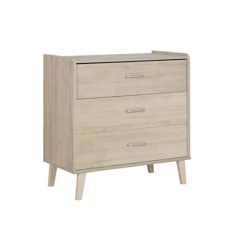 Zelie Commode 3 Tiroirs, zelie bois galipette chataignier naturel — vue 1 sur 2