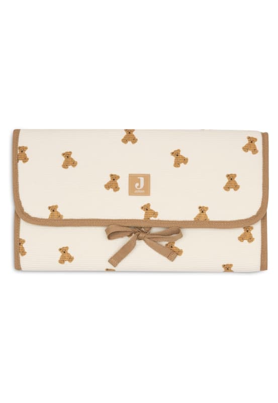 Tapis a Langer Nomade Waffle, multicolore teddy bear jollein — vue 1 sur 5