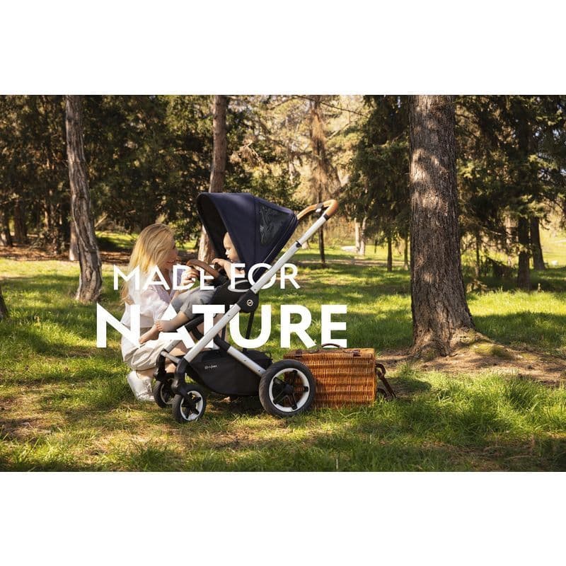 Poussette Talos S Lux Blk Deep Black, gold 2021 — vue 3 sur 5