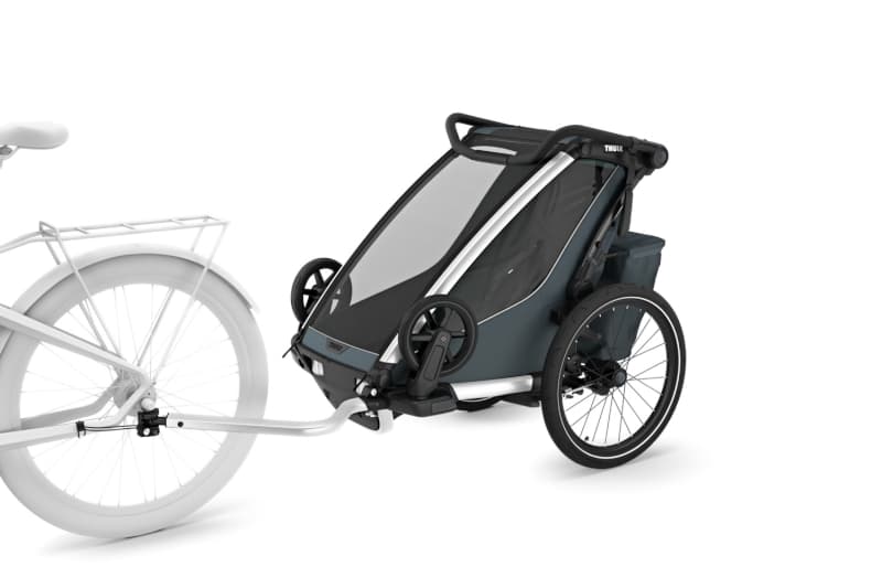 Chariot Cross 1 G3, slate active with kids thule — vue 2 sur 5