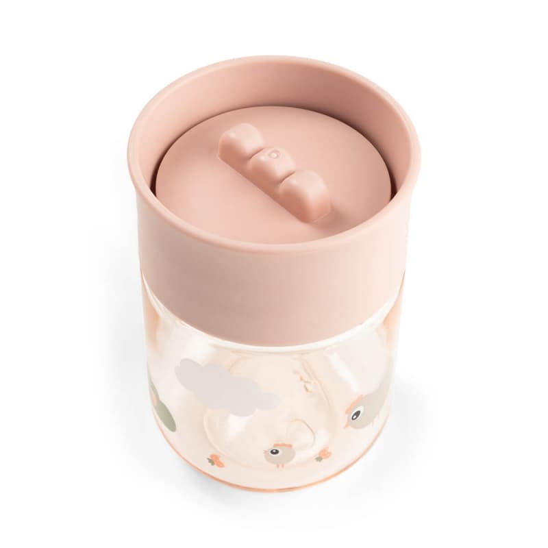 Tasse d'Apprentissage 360, rose tiny farm done by deer — vue 2 sur 6
