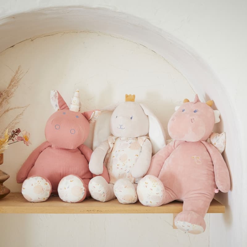 L&j Pili Peluche Medium Veloudoux, lina joy noukies beige 40 cm permanent — vue 2 sur 5