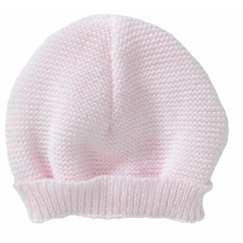 Bonnet Maille Rose Naissance, bebe9creation maille