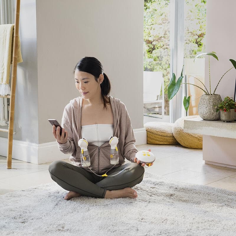 Tire-lait Electrique Double Swing Maxi Rd, blanc jaune et transparent medela h-24 — vue 1 sur 4