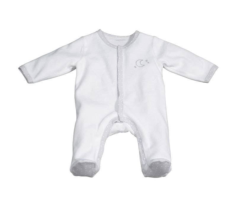 Pyjama Velours Blanc-lune Celeste Taille 3 Mois Celeste, sauthon — vue 2 sur 2