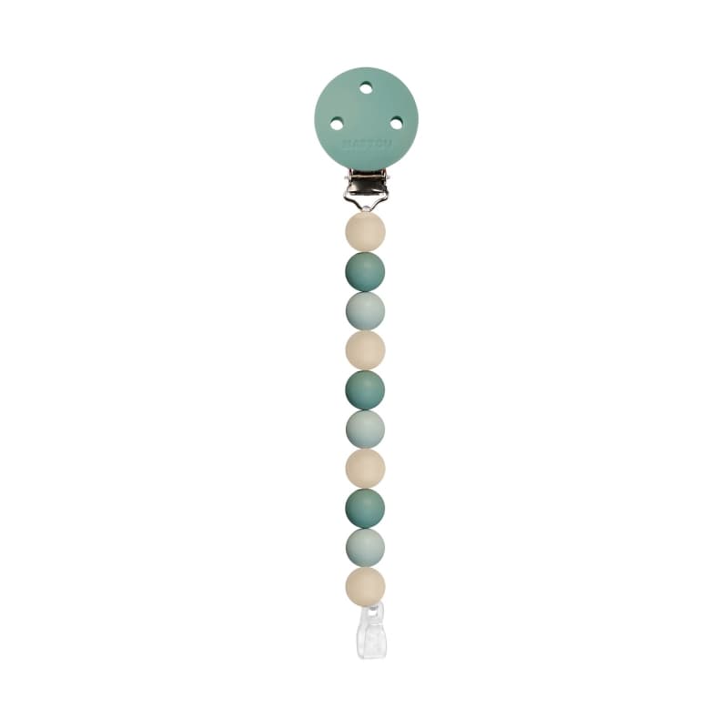 Attache Tetine Silicone, silicone vert /beige/sauge 21 e-23
