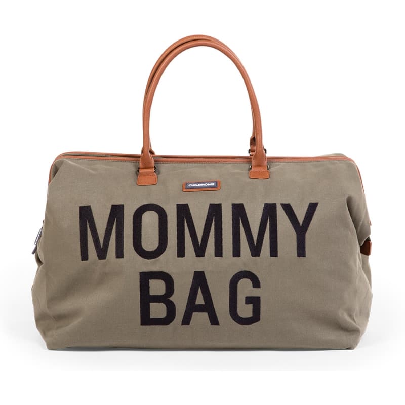 Mommy Bag Canvas Kaki, sacs a langer kaki — vue 1 sur 4