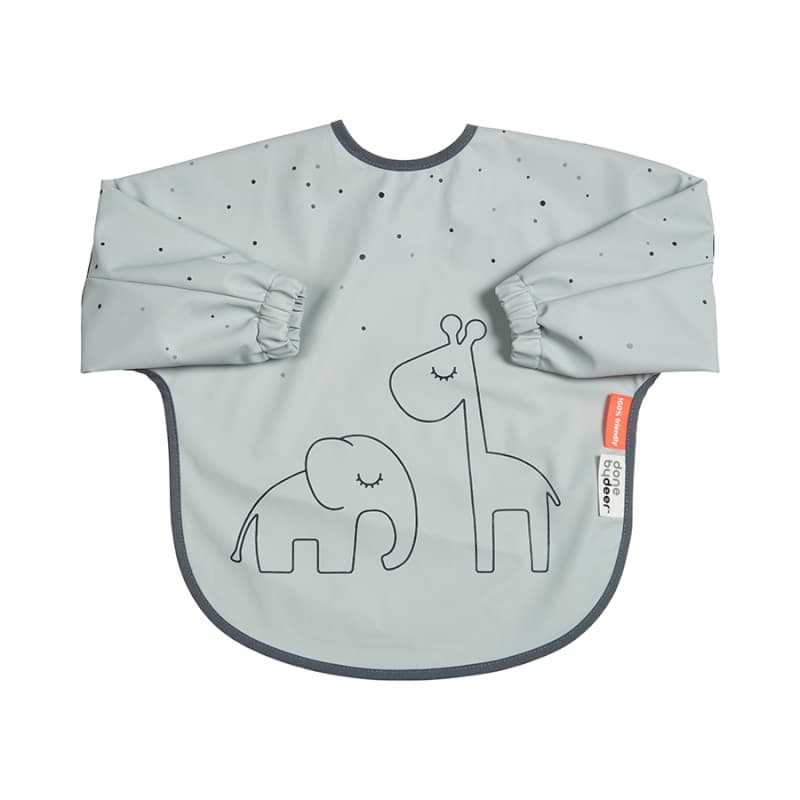 Bavoir a Manches, 6-18 Mois, Dreamy Dots, dreamy gris