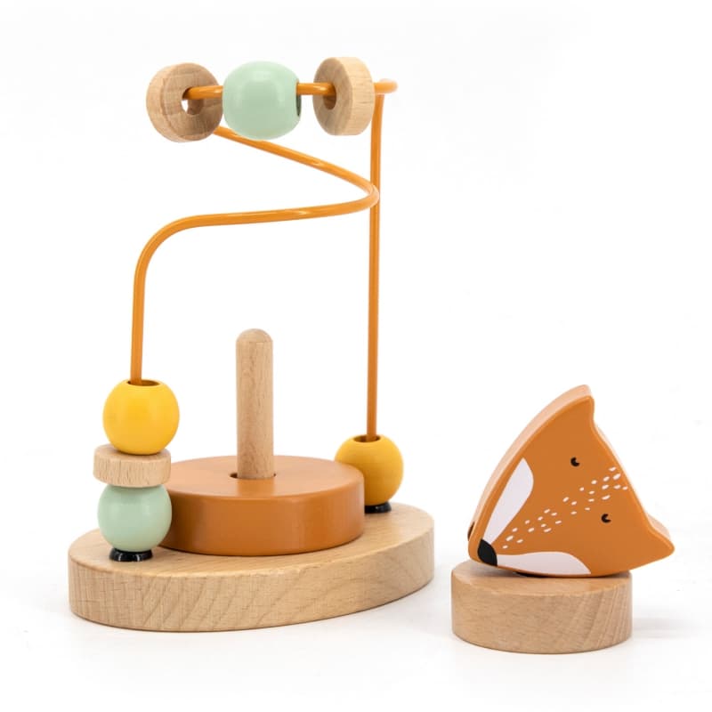 Labyrinthe a Perles en Bois - Mr. Fox, orange mr. fox trixie — vue 2 sur 2