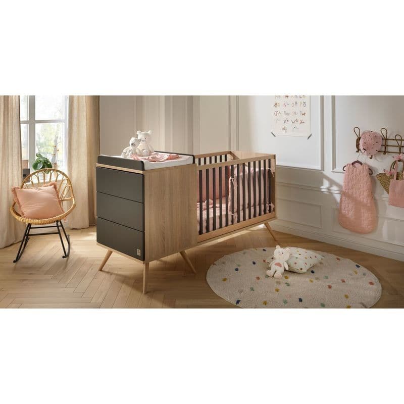 Lit Combine Evolutif Gris Volcan Boreale, boreale gris volcan sauthon original 181 x 103 x 68 — vue 2 sur 5