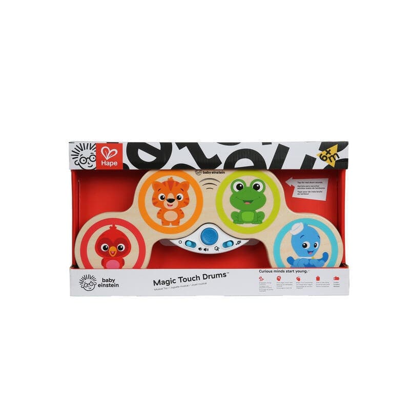Tambours Magic Touch, eveil musical hape bois et multi 38,1 * 20,3 * 4,5 cm e-2023 — vue 1 sur 2