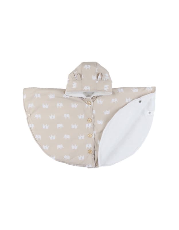 Poncho Deperlant, beige mix and match noukie's hiver — vue 1 sur 3