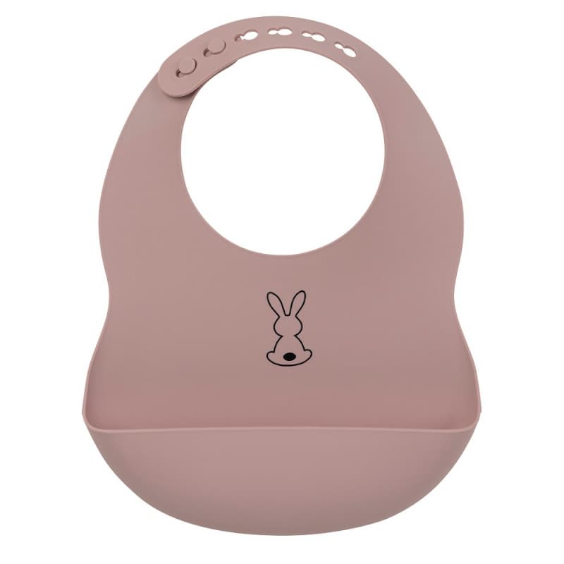 Bavoir Silicone Vieux Rose, lapidou nattou h20