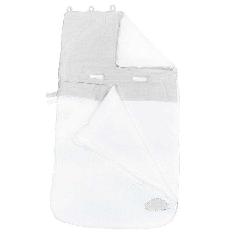 Nid d'Ange Gris Lily Grey, lily grey sauthon baby deco blanc - gris clair - a — vue 1 sur 3