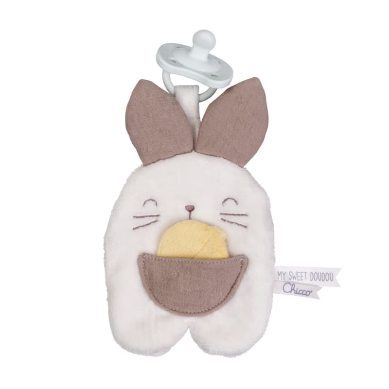 Attache-sucette Doudou Lapin, chicco — vue 1 sur 5