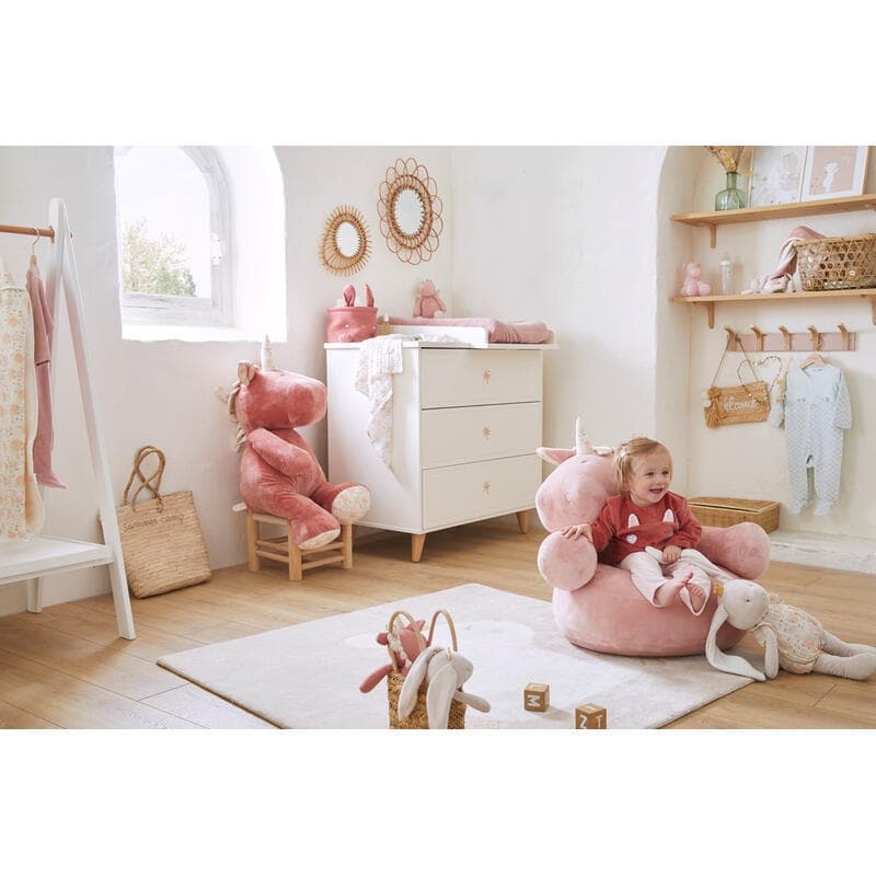 M&m23 Bavoir - Tablier a Manches Lina & Joy, mix & match noukies beige permanent — vue 1 sur 2