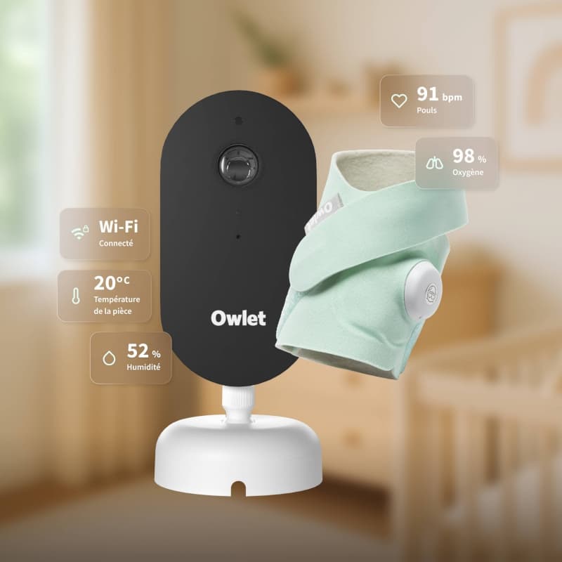 Pack Dream Sock + Dream Sight Cam, vert owlet 25/08 — vue 2 sur 7