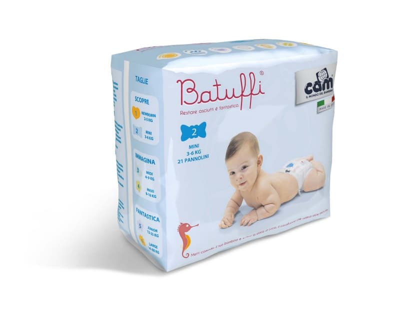 Batuffi Couches (3-6kg), 2019 blanc