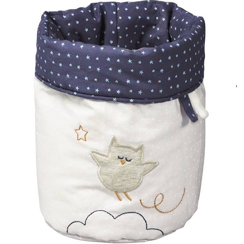 Corbeilles Gigogne Tissu (lot de 3) Merlin, merlin sauthon baby deco bleu/blanc d 18, 15, 12 c — vue 4 sur 4