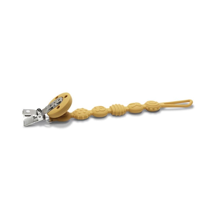 Attache Sucette Silicone, jaune lorelli 25/03 — vue 2 sur 3