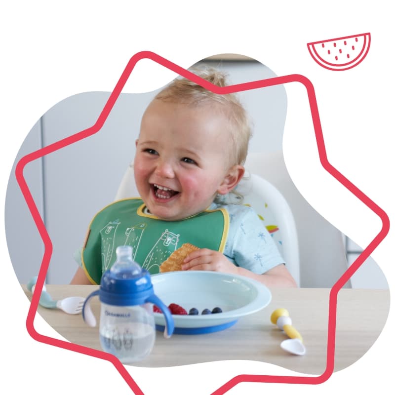 Assiettes Anti-derapantes X3, repas badabulle — vue 1 sur 5