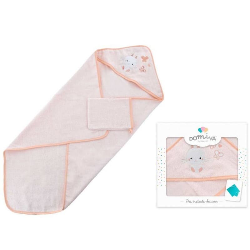 Sortie de Bain Gant Brode Lapinou, 75x75 cm domiva lapinou 75x75 cm