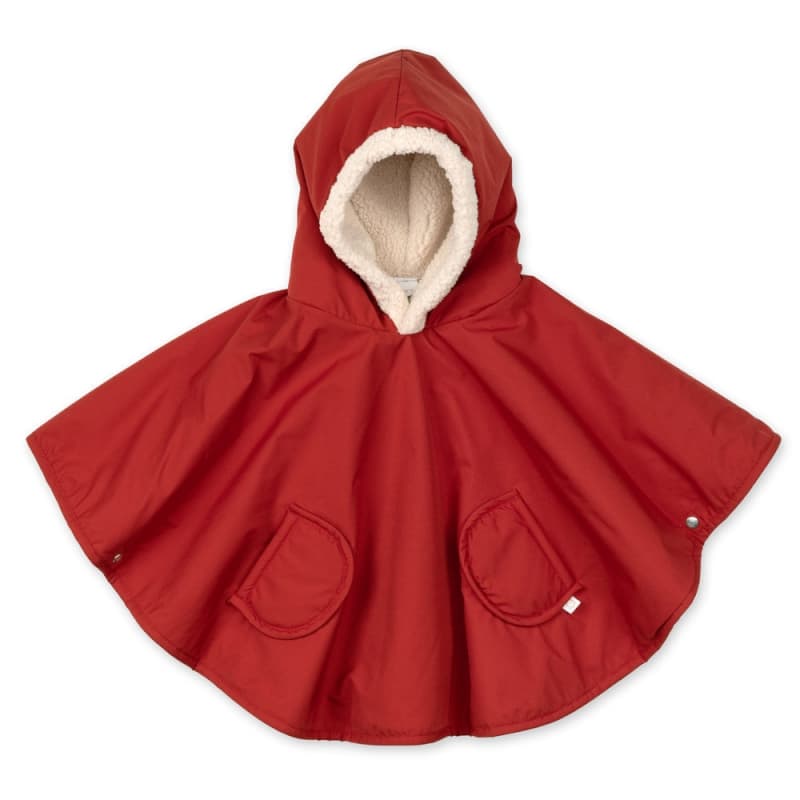 Poncho Teddy + Coated, carmin 9-36m bemini 25/08 — vue 7 sur 7