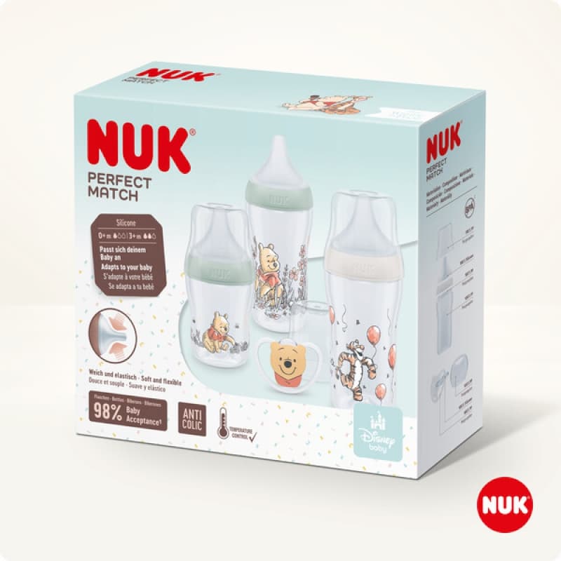 Coffret Pp 1 Bib 150 Ml+x2 Bib 260 Ml+1 Sucette, perfect match winnie nuk — vue 2 sur 2