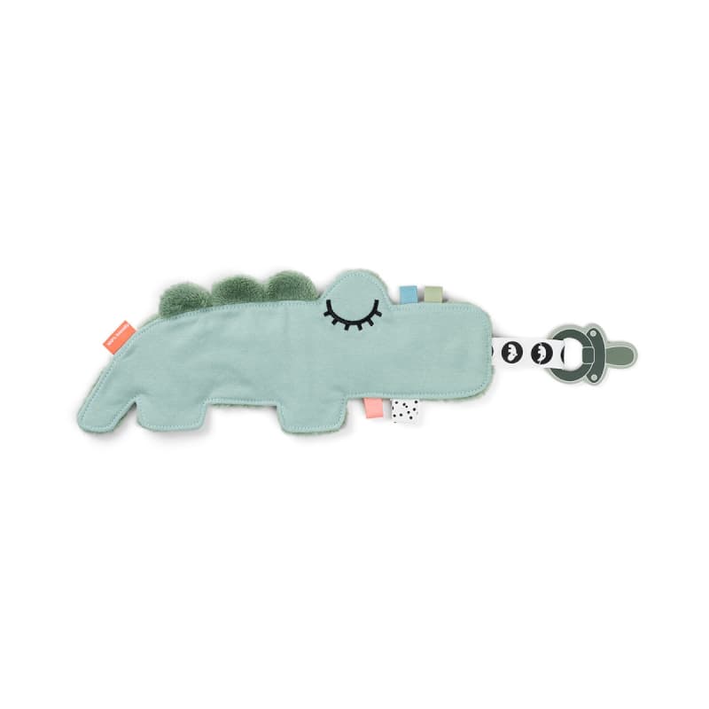 Doudou Attache Sucette Croco, vert done by deer p24 — vue 2 sur 5