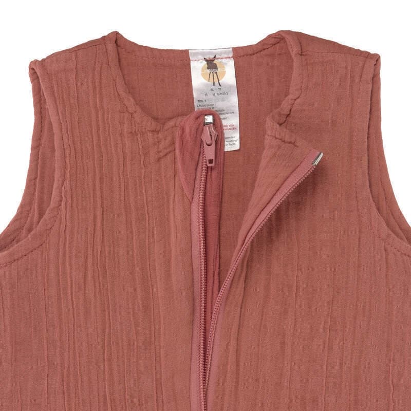 Gigoteuse en Mousseline Gots Bois de Rose, 50/56, 0-2 Mois, Edition Toute Saiso, lässig rose — vue 3 sur 5