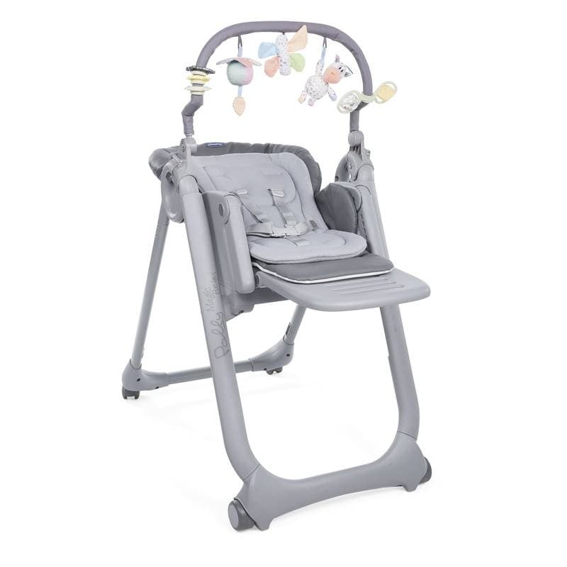 Chaise Haute Polly Magic Relax 4r Graphite, 0 mois graphite chicco repas 09-18- — vue 4 sur 5