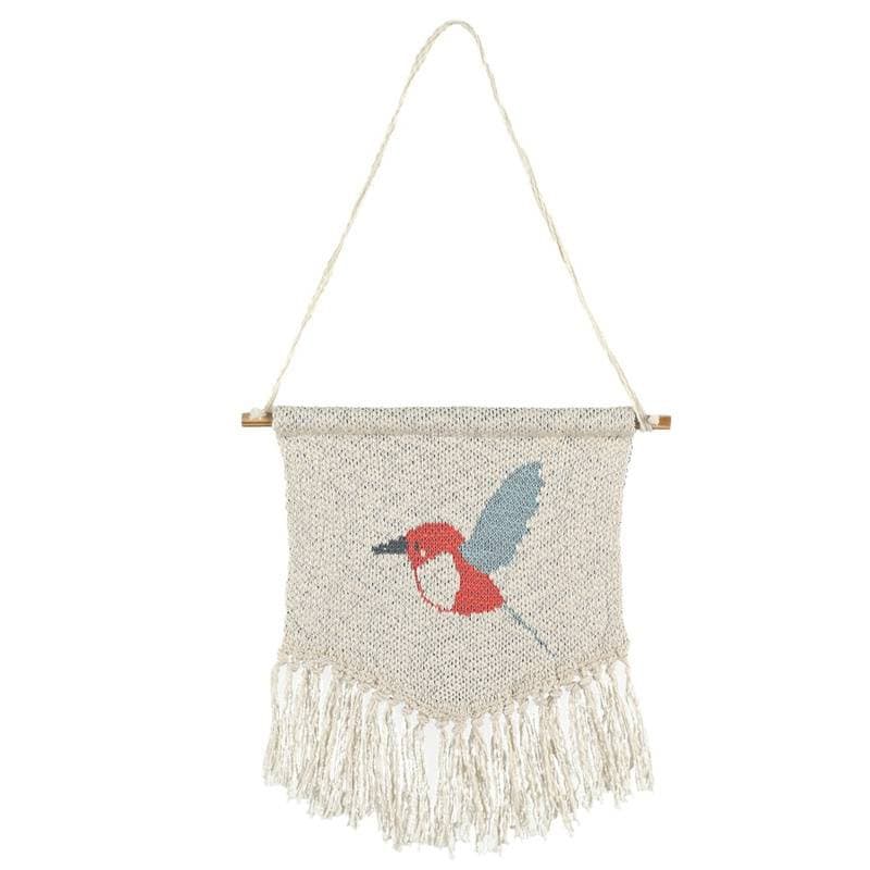 Tissage Mural en Jacquard Bio Moris Sacha, ecru permanent — vue 1 sur 3