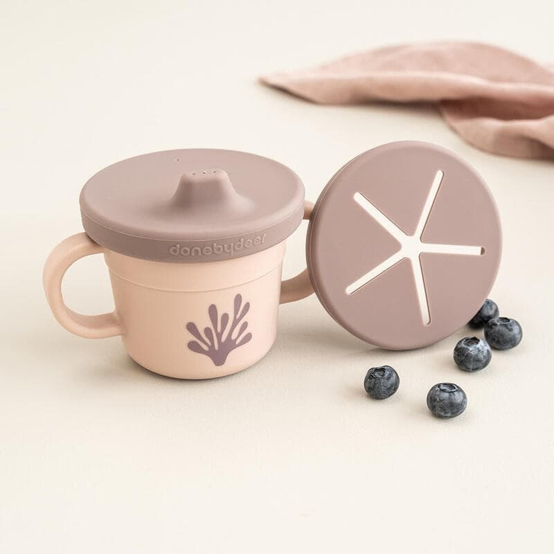 Foodie Tasse Apprentissage&snack Wally, rose done by deer news aw 2023 — vue 2 sur 5