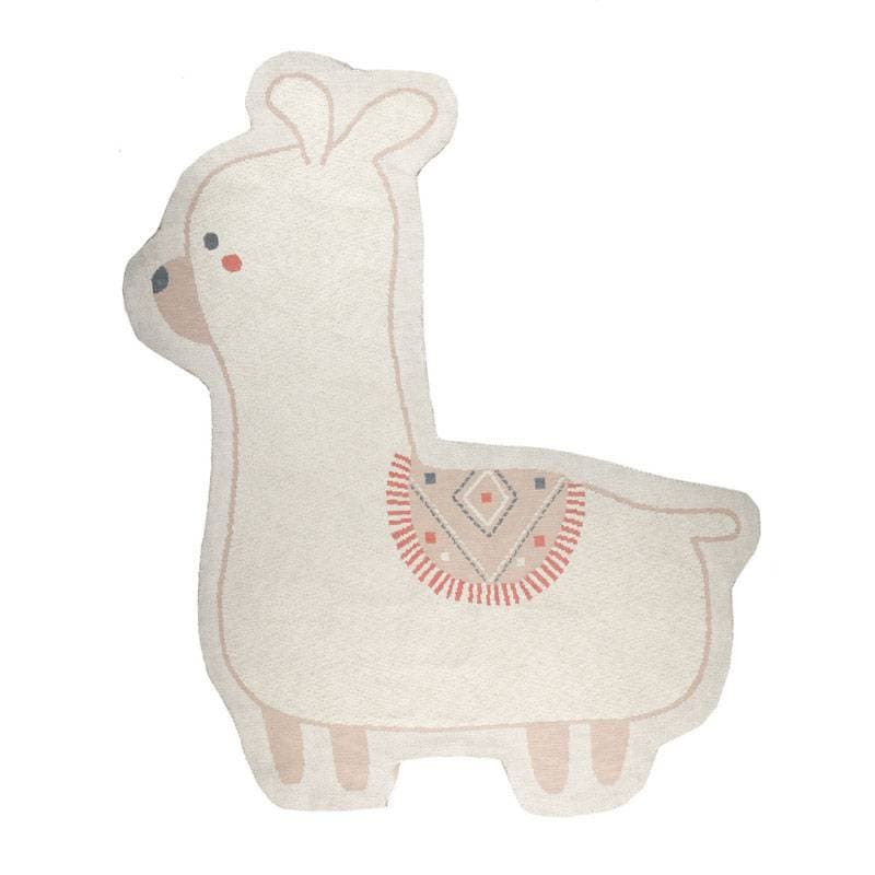 Tapis Lama Bio Moris Sacha, ecru permanent — vue 1 sur 2