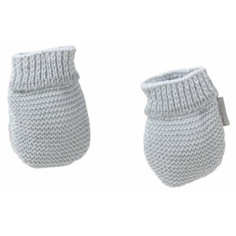 Moufles Maille Gris Naissance, bebe9creation maille