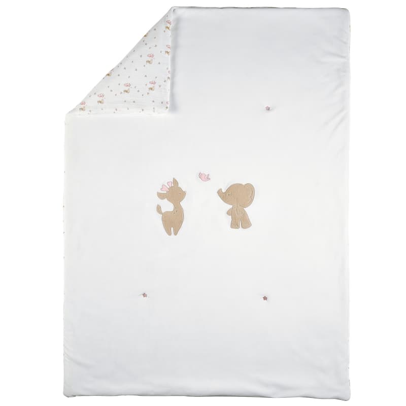 Couverture/ Edredon Velours, blanc 135x100cm fanfan nattou 25/07 — vue 5 sur 5